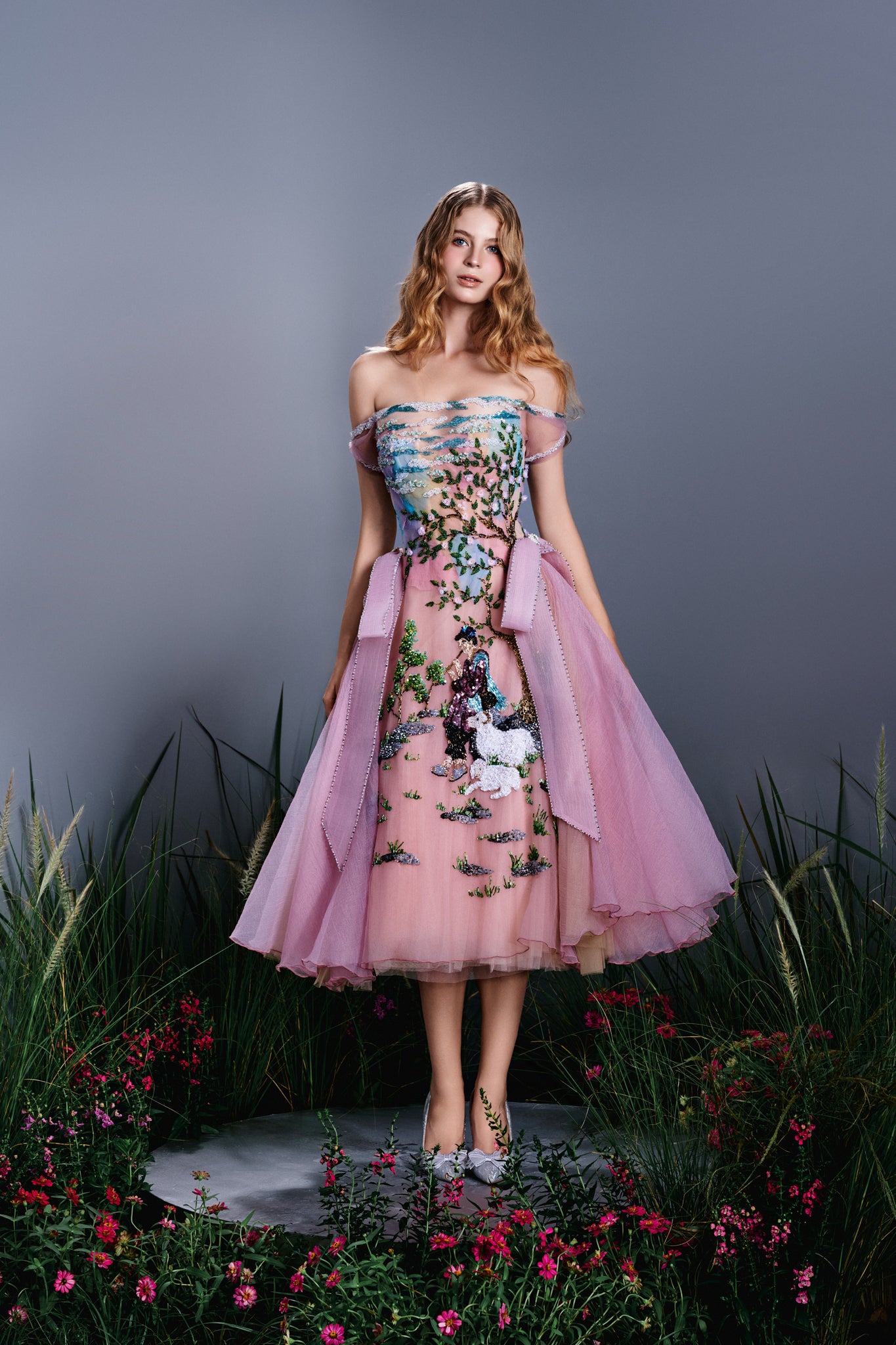 melody pink dress MINKPINK Melody Drop Wasit Midi Dress in Pink