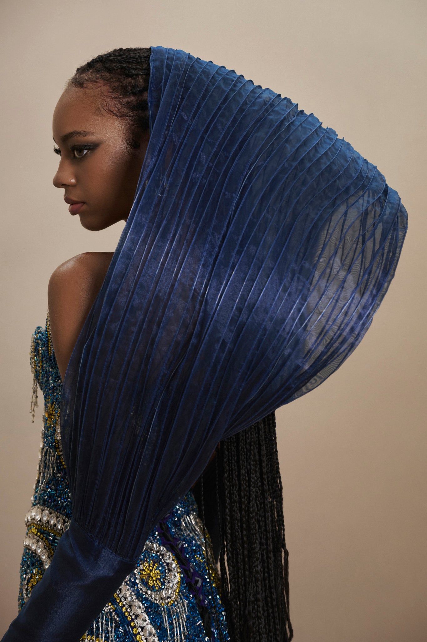 LOOK 3: Celestial Waves Mini Dress