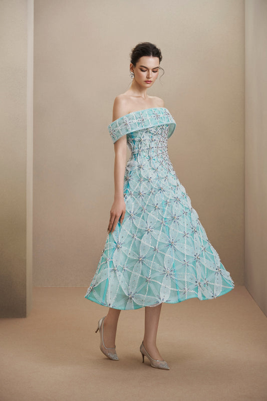 LOOK 12: Ocean Bloom Gown