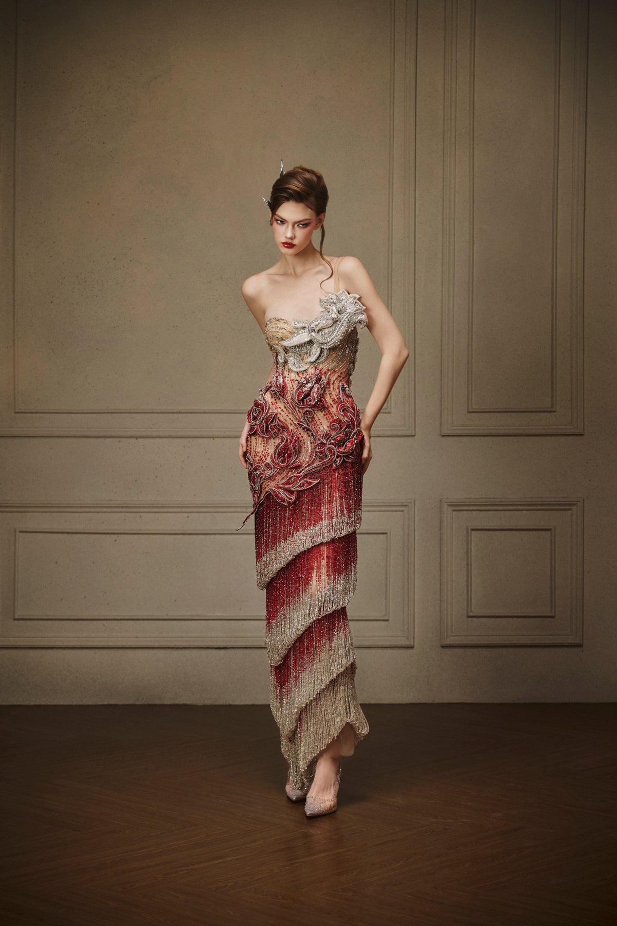 LOOK 24 — Rouge en Fleur