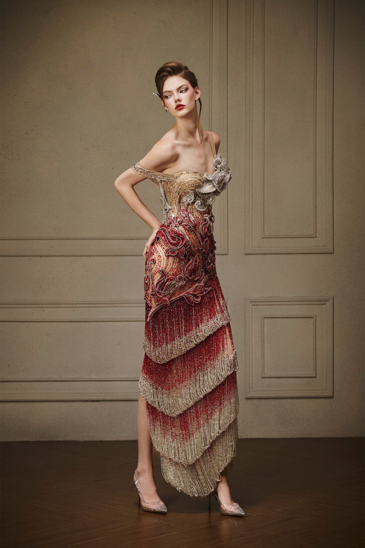 LOOK 24 — Rouge en Fleur