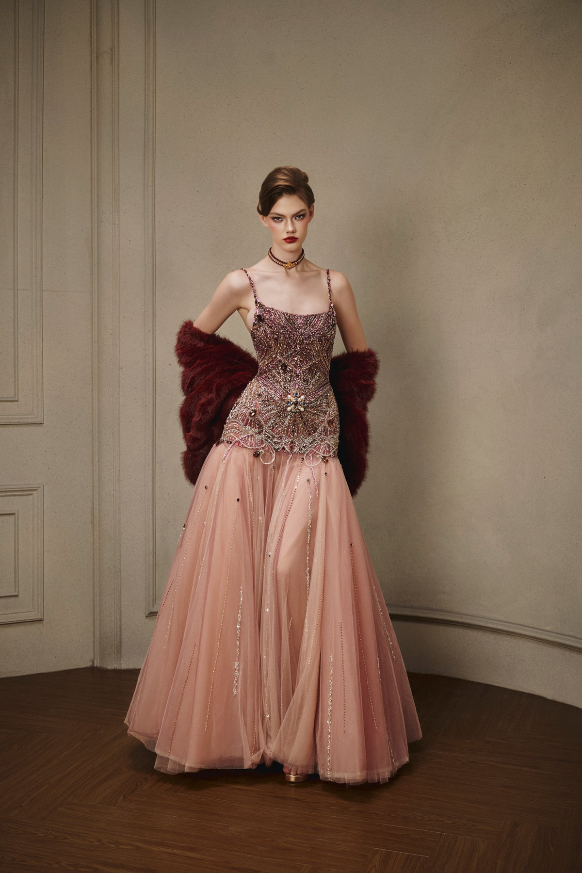 LOOK 9 — Scarlet Rose