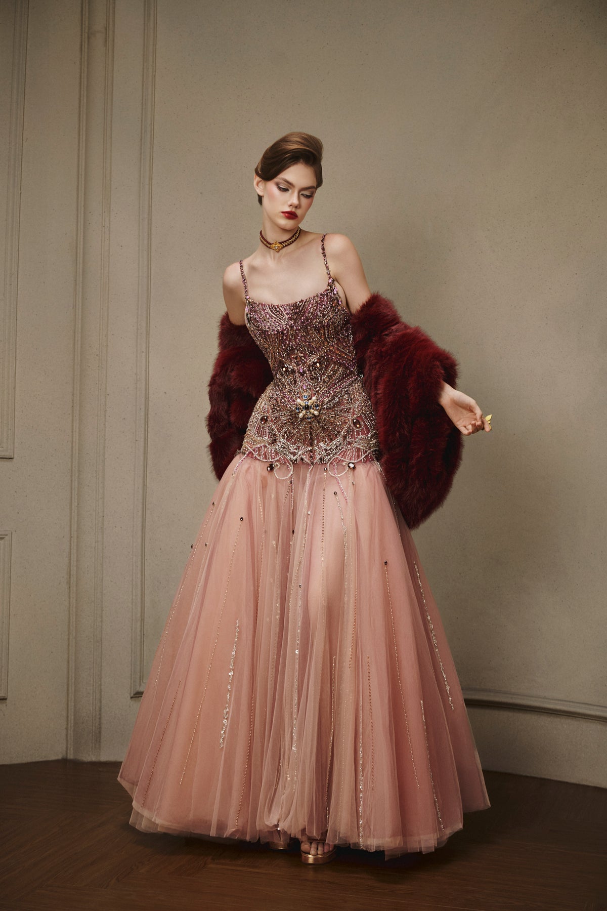 LOOK 9 — Scarlet Rose
