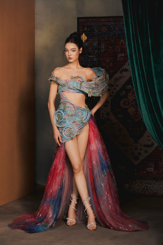 LOOK 1 — Crimson Nebula Bloom