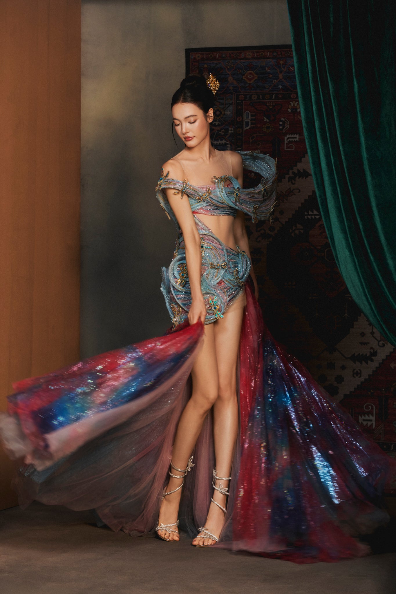 LOOK 1 — Crimson Nebula Bloom