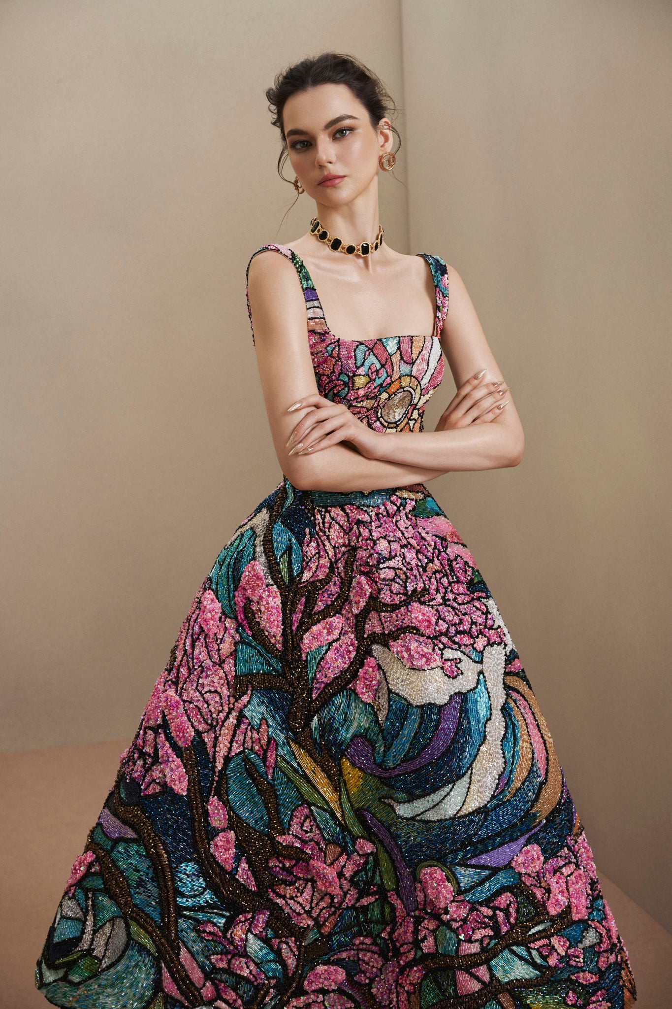 LOOK 4: Blossom Mosaic