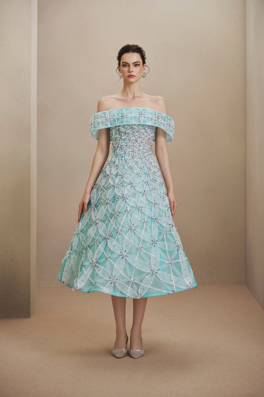 LOOK 12: Ocean Bloom Gown