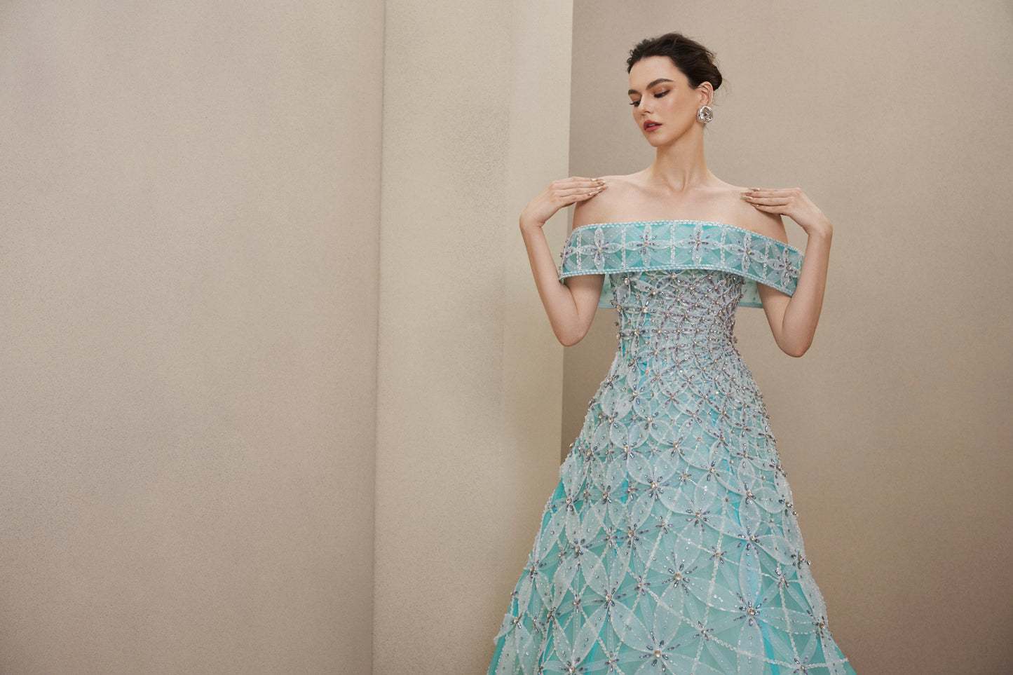 LOOK 12: Ocean Bloom Gown